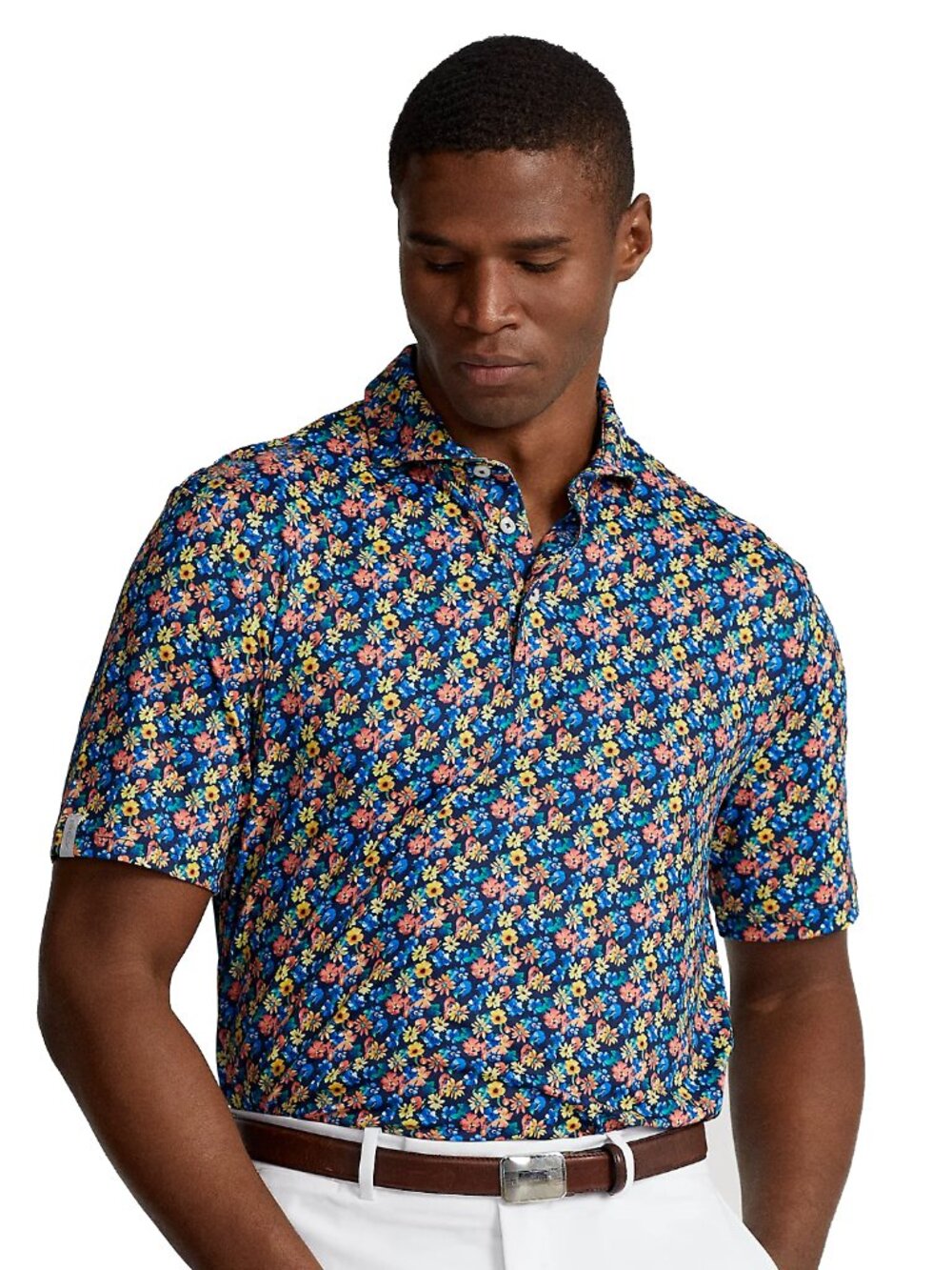 NWT RLX Ralph Lauren Men's Stretch Moisture Wicking Golf Polo Shirt Floral